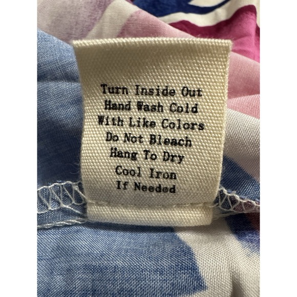 Perch Women's Shirt Top 1X Colorful Abstract Artsy Festival - Picture 10 of 10